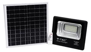 V-TAC napelemes LED reflektor 20W természetes fehér 10000 mAh, fekete házzal - SKU 8575