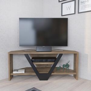 Karin TV-állvány, dió-fekete, 90 cm