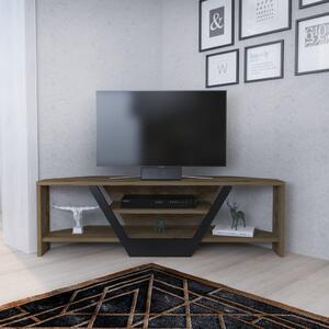Sares TV-állvány, oud tölgy-fekete, 120 cm