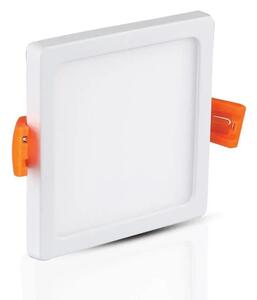 V-TAC süllyeszthető mennyezeti szögletes LED panel vékony kerettel 8W meleg fehér - SKU 4943