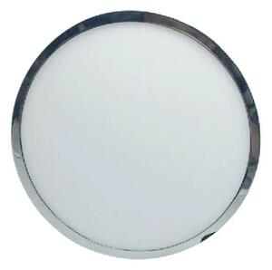 V-TAC falon kívüli mennyezeti kerek króm LED panel 12W meleg fehér - SKU 6364