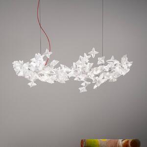 Slamp Hanami Suspension lógó lámpa, piros kábel, dimmelhető, Nappali / Étkező, Műanyag, Dizájn
