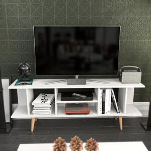 Akya TV-állvány, fehér, 160 cm – TR322RTC2198