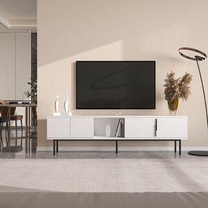 Ramsey TV-állvány, fehér, 180 cm