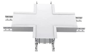V-TAC ezüst, 70mm X alakú toldó süllyeszthető lineáris LED lámpákhoz 16W természetes fehér - SKU 394