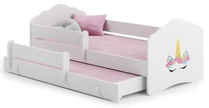 Kobi Fala Ifjúsági ágy 2 matraccal #fehér - Többféle matricával