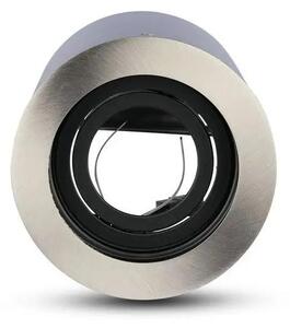 V-TAC GU10 LED falon kívüli matt króm lámpatest - SKU 3629
