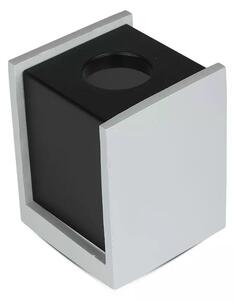 V-TAC GU10 LED falon kívüli lámpatest, szürke+fekete - SKU 3143