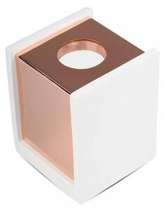 V-TAC GU10 LED falon kívüli lámpatest, fehér+rózsaarany - SKU 3115