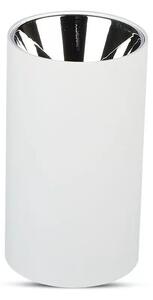 V-TAC GU10 LED falon kívüli lámpatest, fehér+króm - SKU 8590