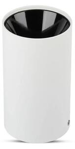 V-TAC GU10 LED falon kívüli lámpatest, fehér+fekete - SKU 8589