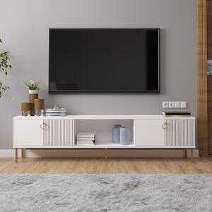 Paye TV-állvány, fehér, 180 cm