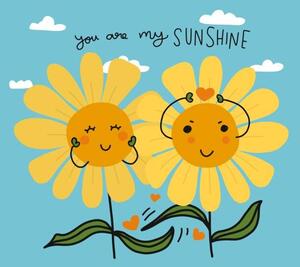 Fotográfia You are my sunshine couple sunflowers, Mknoxgray