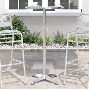 VidaXL kerti állítható magasságú alumínium bárasztal Ø59,5x70/109,5 cm