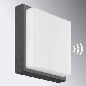 LCD Ernest kültéri fali lámpa, grafit, E27, mozgásérzékelős, mozgásérzékelős, Fekete, Alumínium, Modern