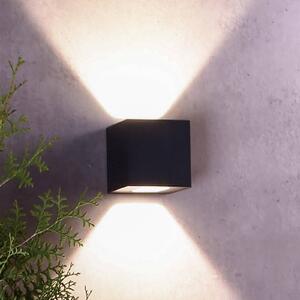 Deko-Light LED kültéri fali lámpa Jabbah, sötétszürke, fel/le, fel/le, Alu / szürke / cink, Alumínium, Modern