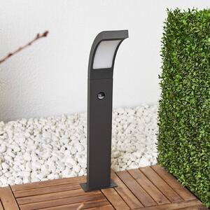 Lucande LED-es Juvia lámpa, 60 cm, mozgásérzékelő, IP54, Fekete, Alumínium, Modern