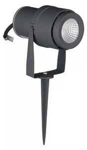 V-TAC 12W, szürke, földbe szúrható talajlámpa, IP65, meleg fehér - SKU 7550