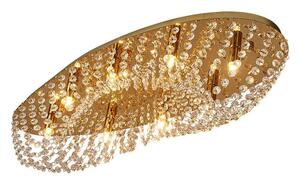 Luxera Elipthon 62440 kristály mennyezeti lámpa, 8x33W G9