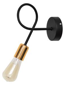 Helam Fali lámpa TUBE 1xE27/15W/230V fekete HE0561