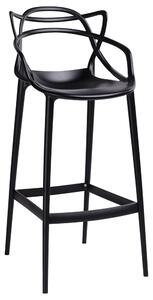 King Home HILO Premium Bárszék Polipropilén Fekete 65cm