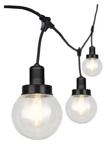 V-TAC 3m, vízálló fényfüzér, 6db, E27 foglalatú lámpával - SKU 8971