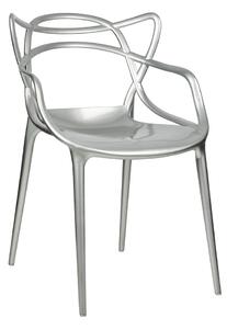 King Home LUXO ABS Ezüst Designer Szék
