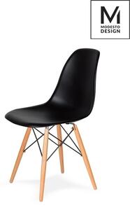 Modesto Design DSW Műanyag Szék Fekete Bükkfa