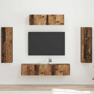 TV szekrény 5 pcs Öreg fa