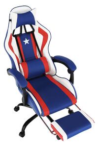 Captain K136_64 Gamer szék #kék-piros