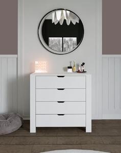 Duru komód, fehér, 90 cm