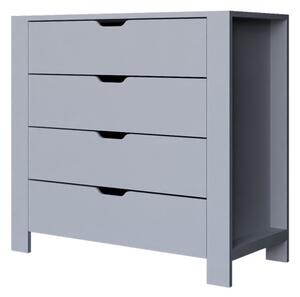 Duru komód, fehér, 90 cm