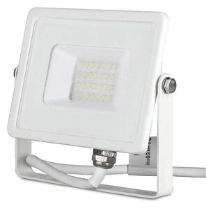 V-TAC LED reflektor 20W meleg fehér Samsung chip, fehér házzal - SKU 21442