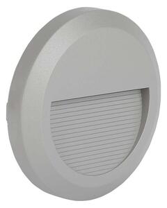 V-TAC 2W szürke LED lépcsővilágítás, kerek, IP65, meleg fehér - SKU 211319