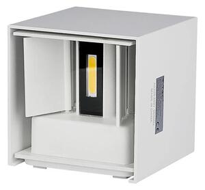 V-TAC 5W kültéri, fehér, szögletes, fali LED lámpa meleg fehér - SKU 217079