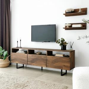 Onda fém TV-állvány, dió, 50 cm