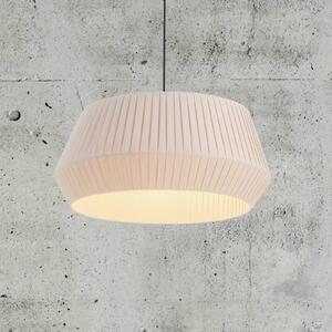 Nordlux Függő lámpa Dicte, kézzel kötve, Ø 53 cm, bor., dimmelhető, Krém / borostyánsárga, Nappali / Étkező, Textil / szövet / selyem, Skandináv