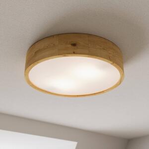 Envostar Kerio mennyezeti világítás, Ø 37 cm, természetes tölgyfa, dimmelhető, Nappali / Étkező, Fa, Modern