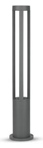 V-TAC 10W kültéri LED lámpa oszlop 80 cm, hideg fehér, szürke házzal - SKU 8330