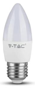 V-TAC 4.5W E27 hideg fehér C37 LED gyertya égő - SKU 2143441
