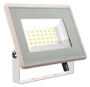 V-TAC F-széria LED reflektor 20W hideg fehér, fehér házzal - SKU 6742