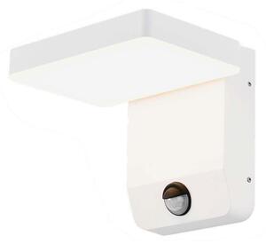 V-TAC fehér fali forgatható kültéri 17W LED lámpatest, mozgásérzékelővel, meleg fehér - SKU 2946