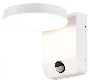 V-TAC kültéri 17W LED lámpa, mozgásérzékelővel, kerek forgatható fej, fehér, meleg fehér - SKU 2954