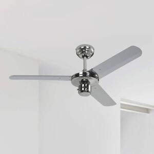 Westinghouse ipari mennyezeti ventilátor, króm, csendes, 122 cm, Króm / ezüst, fém, Modern