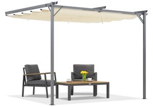 Santana krémszínű terasz előtető 3x3m Garden Point