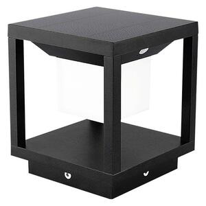 V-TAC fekete házas 2W napelemes LED 16 cm állólámpa, IP65, meleg fehér - SKU 6805