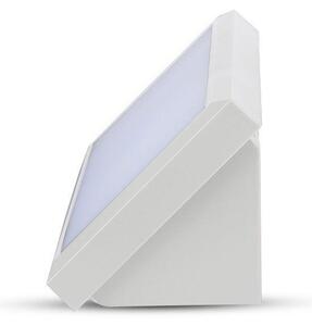 V-TAC Landscape 12W kültéri fali LED lámpa természetes fehér, fehér házzal, 100 Lm/W - SKU 6814