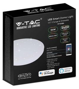 V-TAC 24W csillagos mennyezeti, 28 cm okos LED lámpa, RGB+CCT, 100 Lm/W - SKU 7694