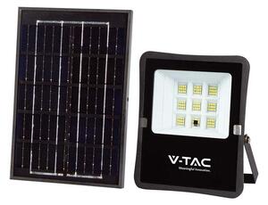 V-TAC napelemes LED reflektor 6W hideg fehér, 400 Lumen - SKU 6964