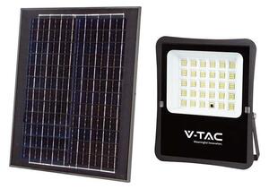 V-TAC napelemes LED reflektor 20W hideg fehér, 2400 Lumen - SKU 6970